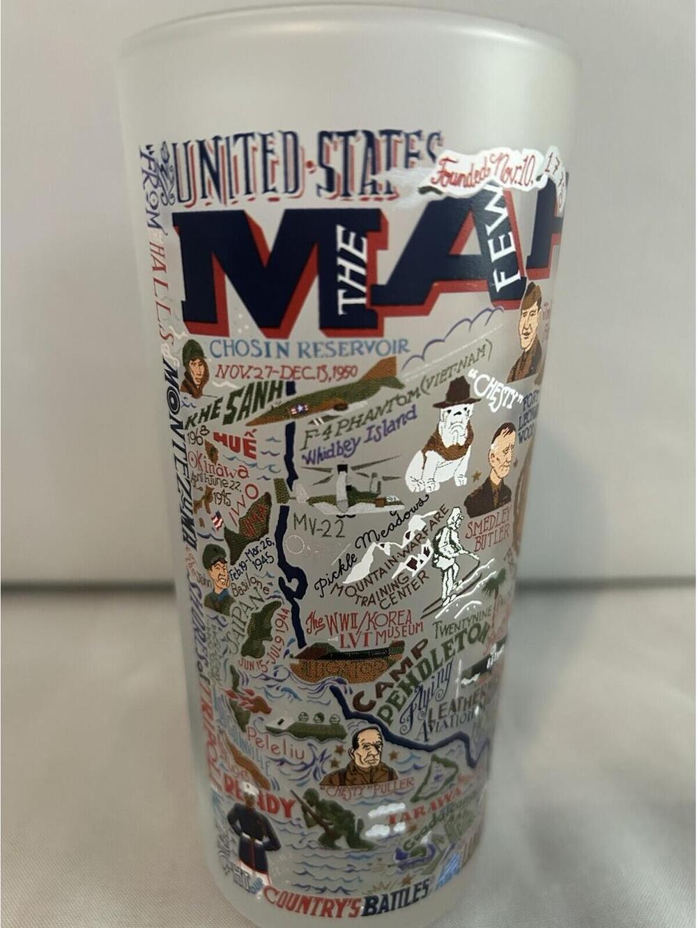 Catstudio United States of America MARINES Frosted Glass Tumbler 2019